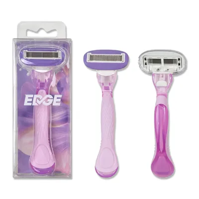 Long Handle Lady Razor 5-Blade Manual Shaver for Women with Anti-Slip