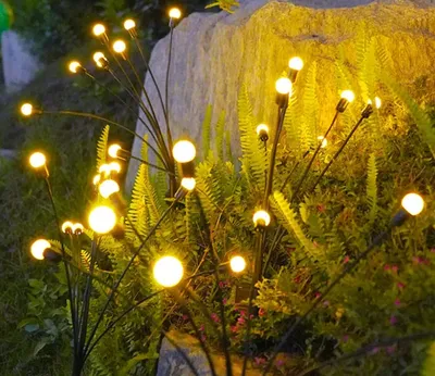 Lamp Light Pathway Ground Landscape Waterproof LED Flame Solar Light