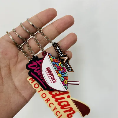 No MOQ Free Samples Custom Rubber with Logo 2D /3D Soft PVC Promotion Gifts Keychain