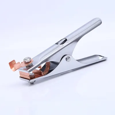Chrome Plated 300A Holland Type Earth Clamp Ground Clip