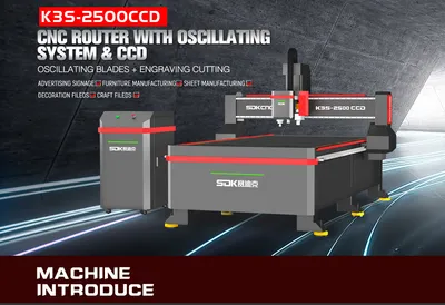 High Precision K3s-2500 CCD Advertising Machine CNC Router