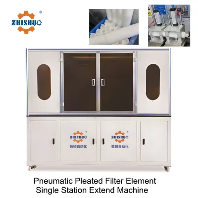 Pneumatic Pleated Filter Element Single Station Extend Machine