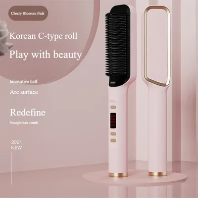 Negative Ion Straightening Comb Does Not Hurt Hair Straightener Straight Curl Comb Dual-Purpose Curling Comb Home Lazy Curling Iron