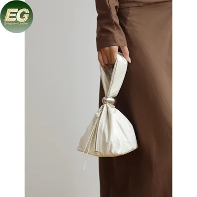Emg7473 Fashion Female Custom Logo Crossbody Cloud Bucket Luxury Designer Bags Custom Logo Wholesale Genuine Leather Bag Women