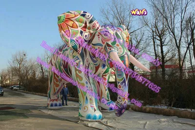 2016 New Design Giant Inflatable Elephant for Parking Decor C-091