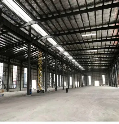 Customizable Steel Workshop with Galvanized Surface Treatment and H-Beam Structure