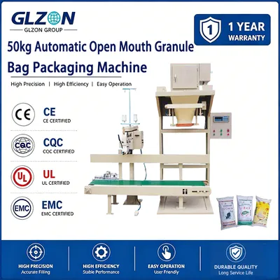 PLC Controlled Open Mouth & Valve Bag Filling Machine Equipped with Conveyor and Sewing Unit for Industrial Powder Filling and Standard Bag Packing Processing