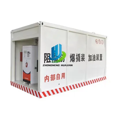Standard 40FT Container Portable Mobile Skid Mounted Fuel Station with Dispenser