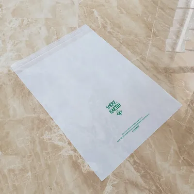 100% Biodegradable Apparel Package Cloth Bag with Sticky Tape