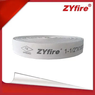 Zyfire TPU Lining White Color Fire Hose Single Jacket Fire Attack Fire Hose for Fire Fighting