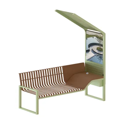 Park Street Smart Advertising Rest Chair Outdoor Bench