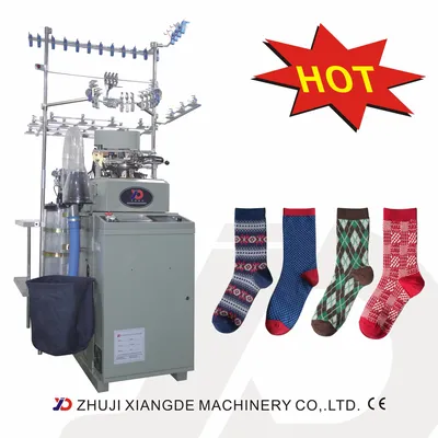 Xiangde 2feeder Computerized Socks Knitting Machine