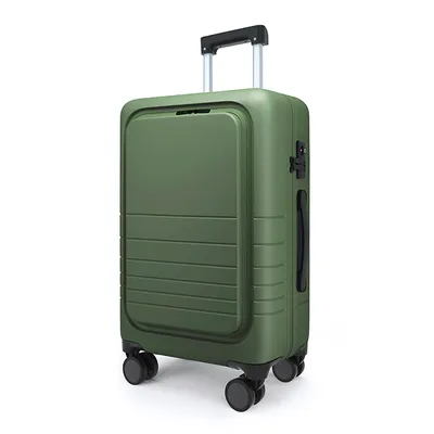 Front Cover Side Open Travel Luggage with Anti-Theft Lock