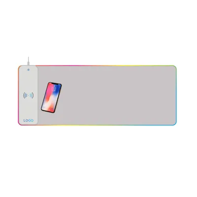 15W Customized Large Size Wireless Charging RGB Mouse Pads with Waterproof Fabric
