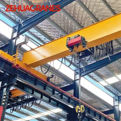 High Performance A5 Duty European Electric Hoist Lifting Single Girder Overhead Cranes