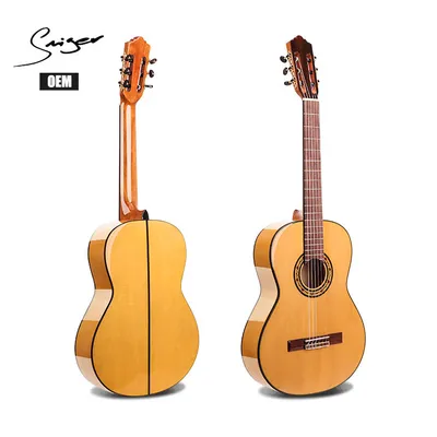 Wholesale New 39 Inch Solid Spruce Classical Guitar Flamenco Classical Guitar for Sale