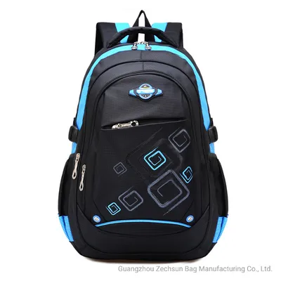 Hot Sale Waterproof Black Customize School Bag Waterproof Backpack Kids School Bags Student Bag (BC1706-11)