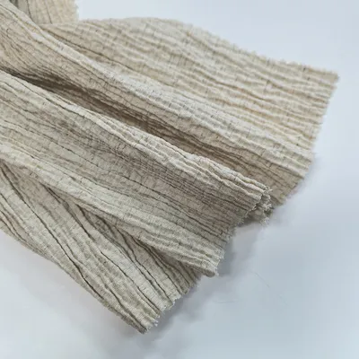 Custom Rayon Crepe Fabric Soft Nylon Linen Fabric for Women