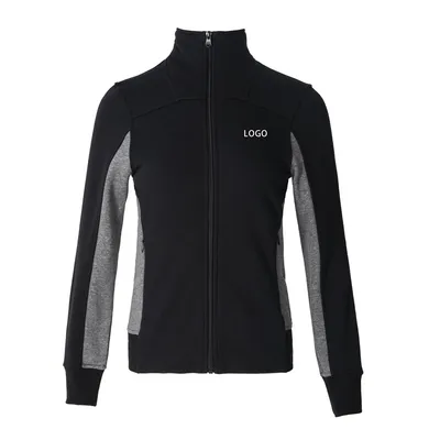 OEM/ODM New Zipper Cardigan Custom Blank French Terry Hooded Women Sweatshirt