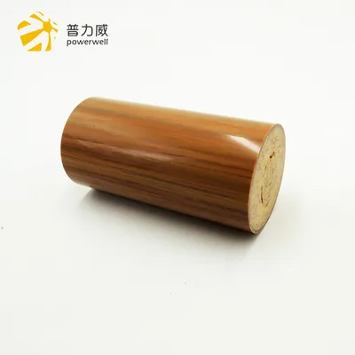 Customized Polymer PVC Saberi Wood-Grain Handrail Wood-Plastic Stair Handrail