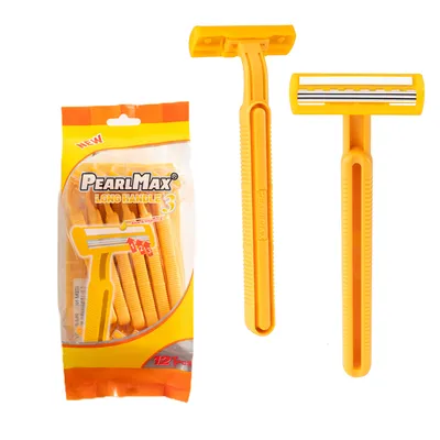 Premium Pearlmax Triple Blade Stainless Steel Disposable Razor