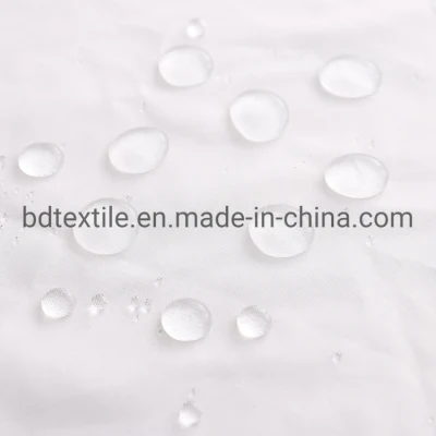 Recycled Polyester Micro Twill Peach Skin Water-Repellent Fabric Stocks
