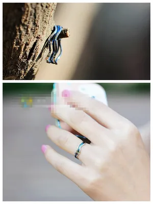 Fashion Three-Layers Alloy Ring (JZ0902)