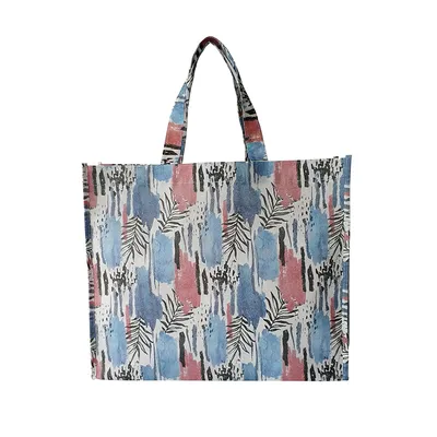 Custom Print Eco Reusable Supermarket Promotion Shopping Non Woven Carrier Bag