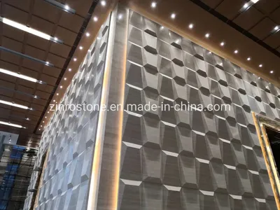 Natural Stone Rome Travertine Beige Marble for Special Shape Wall Cladding Stone Tile