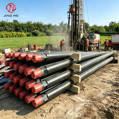 Jinghe Carbon Steel Forged Drill Pipe for Water Well Drilling-Various Sizes Customizable Length