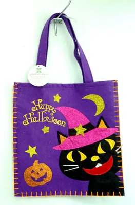 Cute Cheaper Design Halloween Decoration for Felt Bags