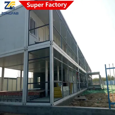 Modern Commerical Permanant Construction Office Detachable Assembly Prefab Modular Container Building Housing Staff Worker Accommodation Project