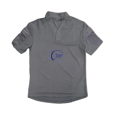Men's Outdoor Hiking Sports Nylon Spandex Quick Dry T Shirt Short Sleeve Tactical Shirts