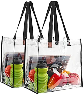 Premium Customized Plastic PVC Bag, Clear Bag, Plastic Tote Bag with Handles