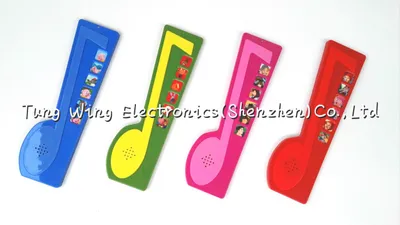 6 Button Sound Pad in Note Shaped, Indoor Musical Toddler Sound Book