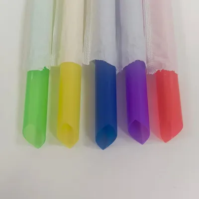 Food Grade Biodegradable Disposable Tableware Bubble PP Bevrage Drinking Tube Pparty Supply Decoration Kitchenware Individual Wapped Plastic Straws