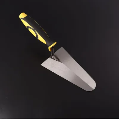 Mirror Polished Stainless Steel Margin Trowel Soft Grip Handle Drywall Scraper Tool