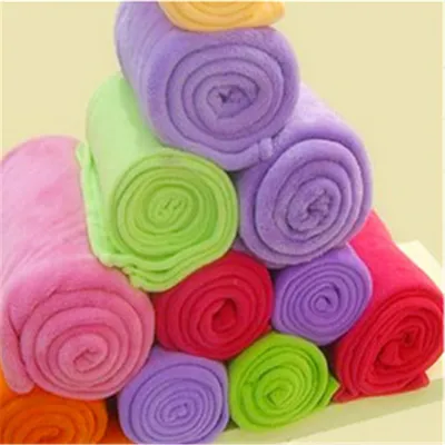 Fleece Blanket 100% Polyester Blanket with Cheaper Price