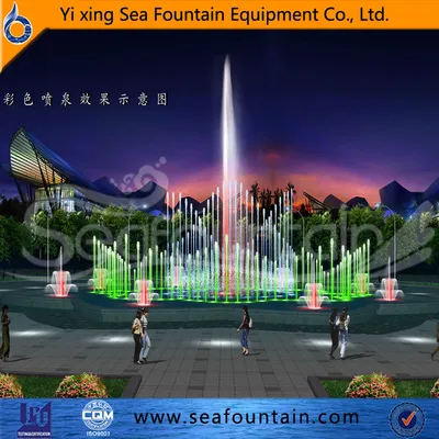 Flower Shape Water Pool Combation Water Shape Music Fountain