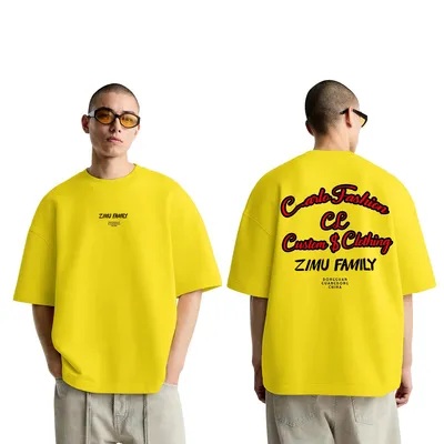Custom Wholesale Plain Heavyweight Oversized Cotton Designer Plain T Shirt Men