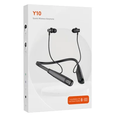 Y10 Wireless Bt 5.0 in Ear Magnetic Neckband Earphones Headset Ipx5 Waterproof Sports Digital Display Headphone