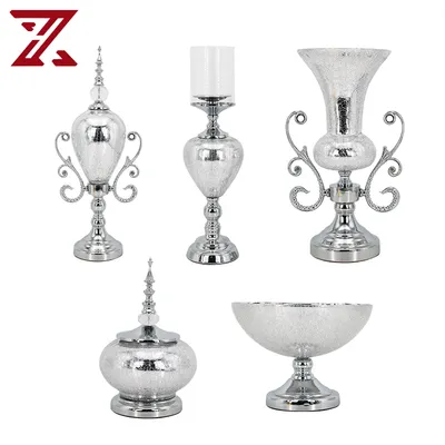 Newest Interior Accessories Home Decoration Art Decor Candy Jar Vase Glass Decoration Pieces