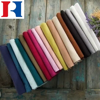 Soft Comfortable 100% Cotton Solid Fabric with Customizable Color for T-Shirts