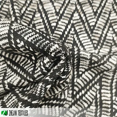 68%Polyester 32%Rayon Tr Knitted Jacquard Fabric Clothing Knitting Jacquard Fabric