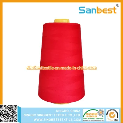 100% Colorful Poly/Poly Corespun Sewing Thread for Shirts