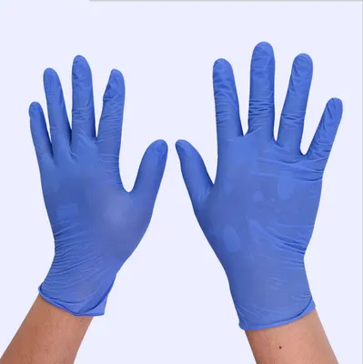 Disposable Blue Nitrile Gloves Powder Free for Medical Use