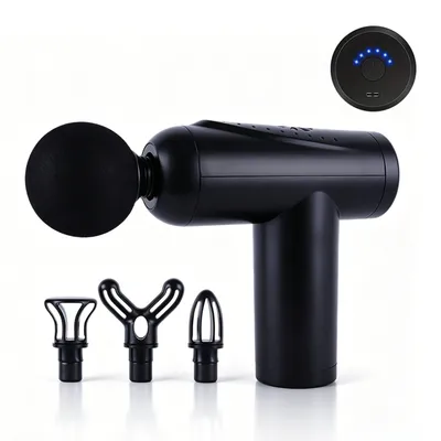 Smart Portable Massage Gun: 6 Speeds 4 Heads Deep Muscle Relief