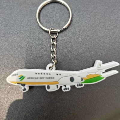 Wholesale Custom Logo 2D/ 3D Souvenir Silicon Key Chain Sit Airplane Plastic Rubber PVC Keychain