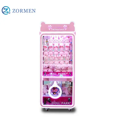 Wholesale Coin Operated Gift Prize Crane Machine Plush Toy Grabbing Vending Claw Machine