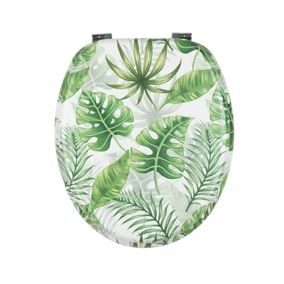 Low Maintenance Cost Effective MDF Printing Paper Veneer Toilet Seats for Condo Bathroom
